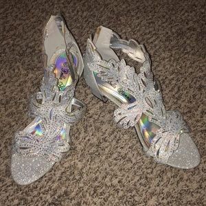 Iridescent Rhinestone Heels